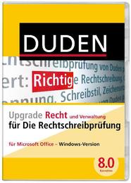 Die Duden-Rechtschreibprüfung Upgrade Recht und Verwaltung für Microsoft Office - Windows Version