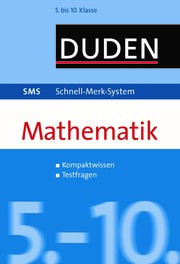 Duden SMS - Mathematik 5.-10. Klasse - Cover