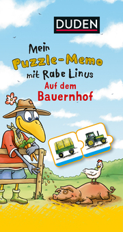 Mein Puzzlememo mit Rabe Linus – Auf dem Bauernhof