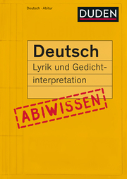 Abiwissen Deutsch - Lyrik und Gedichtinterpretation - Cover