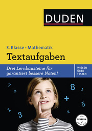 Wissen - Üben - Testen: Mathematik - Textaufgaben 3. Klasse - Cover
