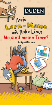 Mein Lern-Memo mit Rabe Linus - Wo sind meine Tiere? - Cover