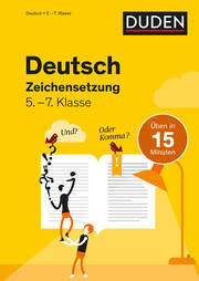 Deutsch in 15 Minuten - Zeichensetzung 5.-7. Klasse - Cover