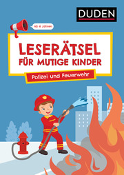 Leserätsel für mutige Kinder - Polizei und Feuerwehr - Ab 6 Jahren - Cover