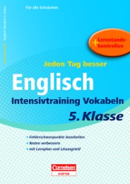 Jeden Tag besser - Englisch Intensivtraining Vokabeln 5. Klasse - Cover