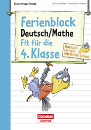 Einfach lernen mit Rabe Linus - Deutsch/Mathe Ferienblock 4. Klasse