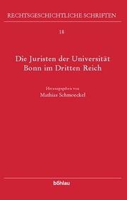 Die Juristen der Universität Bonn im 'Dritten Reich' - Cover