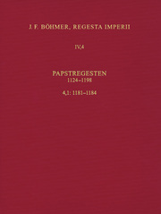 Regesta Imperii IV, 4, Lfg. 1: Lothar III. und Ältere Staufer