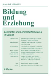 Bildung und Erziehung 64/1 2011 - Cover
