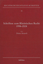 Schriften zum Rheinischen Recht 1998-2008 - Cover