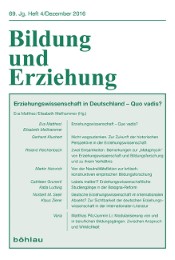 Erziehungswissenschaft in Deutschland - Quo vadis?