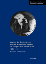 Lexikon der Studenten aus Estland, Livland und Kurland an europäischen Universitäten 1561-1800 - Cover