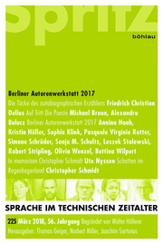 Berliner Autorenwerkstatt 2017 - Cover