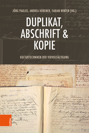 Duplikat, Abschrift & Kopie - Cover