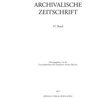 Archivalische Zeitschrift