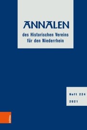 Annalen des Historischen Vereins für den Niederrhein 224 (2021) - Cover