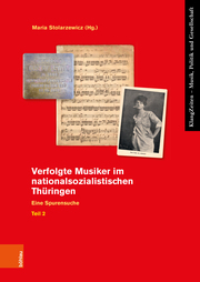 Verfolgte Musiker im nationalsozialistischen Thüringen - Cover