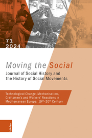 Technological Change, Mechanisation, Craftsmen’s and Workers’ Reactions in Medit