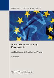 Vorschriftensammlung Europarecht - Cover