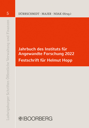 Jahrbuch des Instituts für Angewandte Forschung 2022 Festschrift für Helmut Hopp - Cover