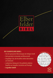 Die Bibel - Elberfelder Bibel in großer Schrift, Leder schwarz