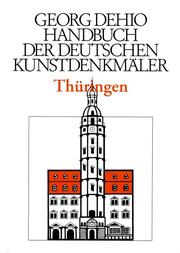 Dehio - Handbuch der deutschen Kunstdenkmäler / Thüringen - Cover