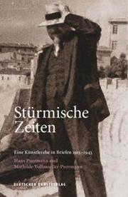 Stürmische Zeiten - Eine Künstlerehe in Briefen 1915-1943 - Cover