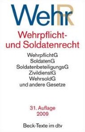 Wehrpflicht- und Soldatenrecht/WehrR - Cover