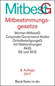 Mitbestimmungsgesetze/MitbestG - Cover