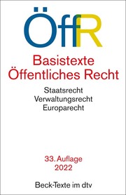 Basistexte Öffentliches Recht/ÖffR - Cover