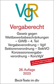 Vergaberecht/VgR - Cover