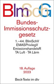 Bundes-Immissionsschutzgesetz/BlmSchG - Cover