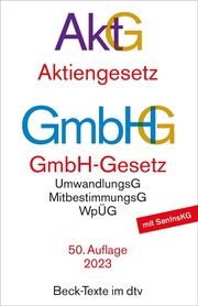 Aktiengesetz, GmbH-Gesetz - Cover