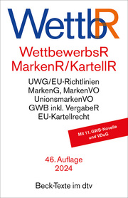 Wettbewerbsrecht, Markenrecht und Kartellrecht (WettbR) - Cover