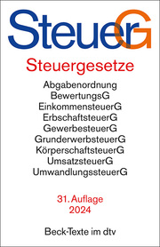 Steuergesetze/SteuerG - Cover
