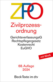 Zivilprozessordnung (ZPO) - Cover