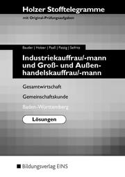 Holzer Stofftelegramme Baden-Württemberg - Industriekauffrau/-mann und Groß- und Außenhandelskauffrau/-mann