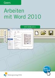 Arbeiten mit Word 2010