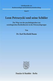 Leon Petrazycki und seine Schüler. - Cover