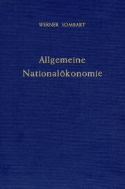 Allgemeine Nationalökonomie.