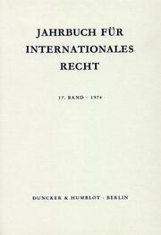 Jahrbuch für Internationales Recht.