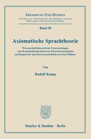 Axiomatische Sprachtheorie. - Cover