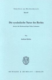 Die symbolische Natur des Rechts. - Cover