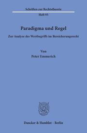 Paradigma und Regel. - Cover