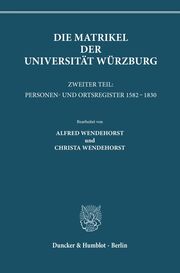 Die Matrikel der Universität Würzburg.