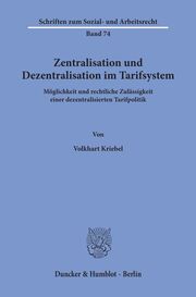 Zentralisation und Dezentralisation im Tarifsystem.