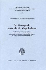 Das Vertragsrecht internationaler Organisationen. - Cover