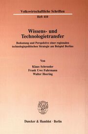 Wissens- und Technologietransfer. - Cover