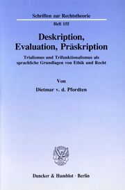 Deskription, Evaluation, Präskription. - Cover
