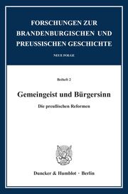 Gemeingeist und Bürgersinn. - Cover